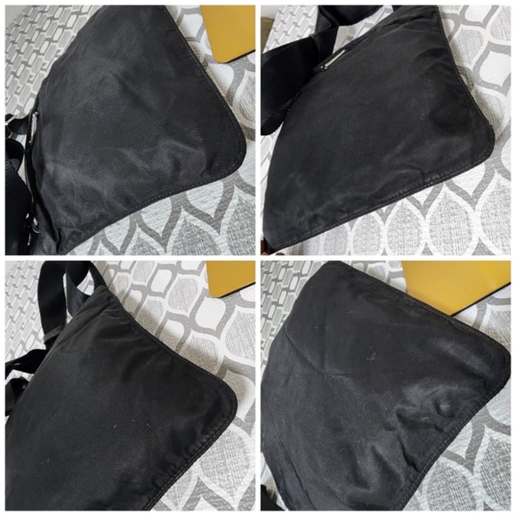 Authentic Prada Vintage Vela Nero Nylon Shoulder Bag Black - Picture 7 of 10